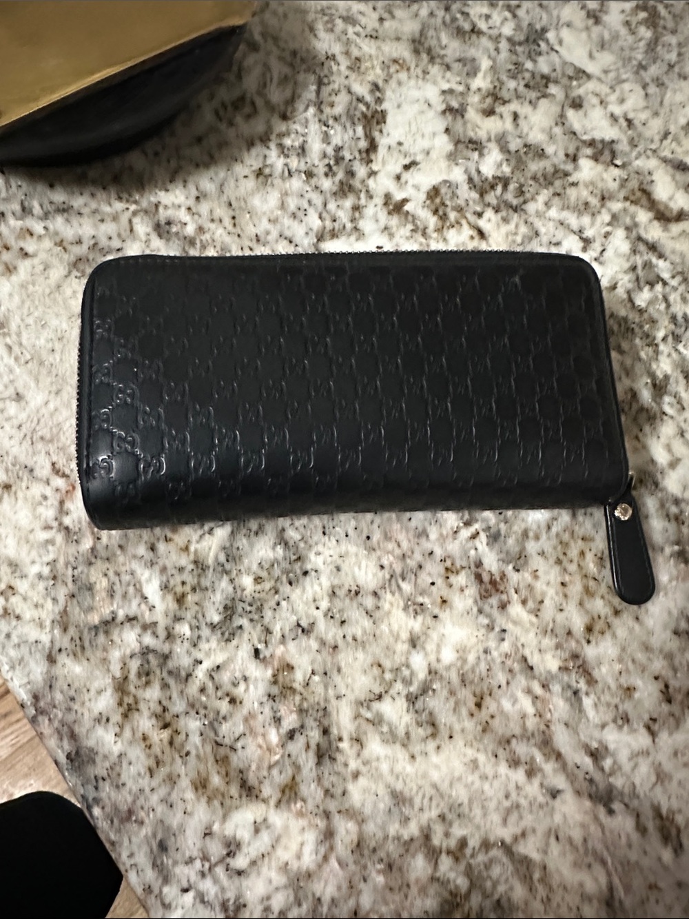 Gucci Black Embossed GG Leather Wallet. PREOWNED. - Picture 3 of 15